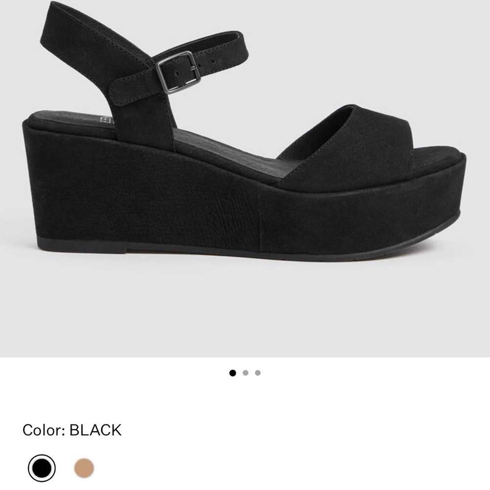 Eileen Fisher Mime black platform sandal